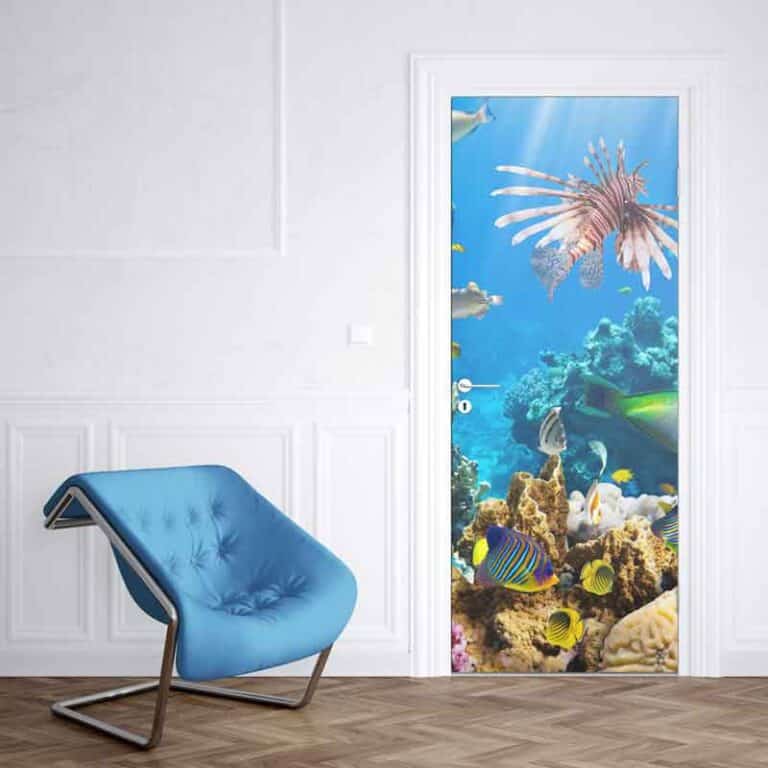 Adesivo per porta Pesci tropicalis