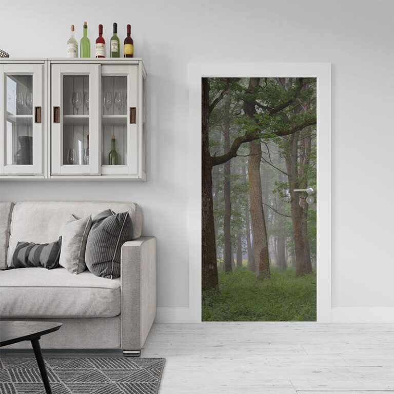 adesivo per porta profondità di alberi