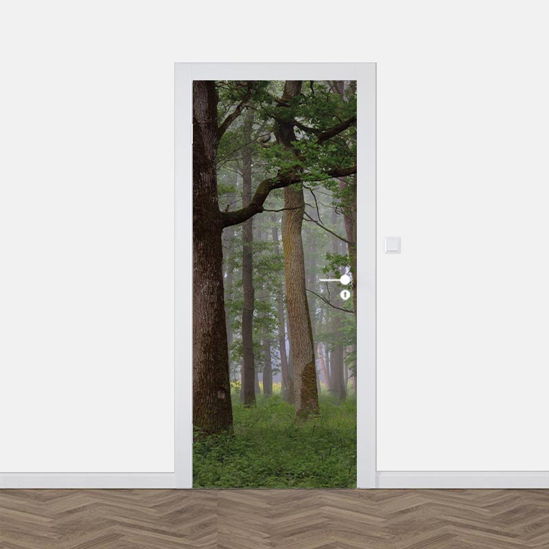 adesivo per porta profondità di alberi