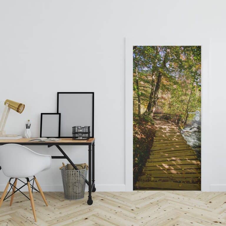 adesivo per porta passerella in natura