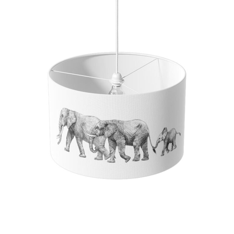 Paralume Elefanti in cammino