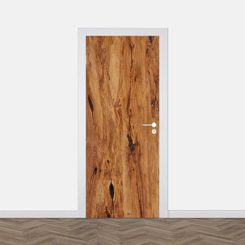 Adesivo per porta Venature legno