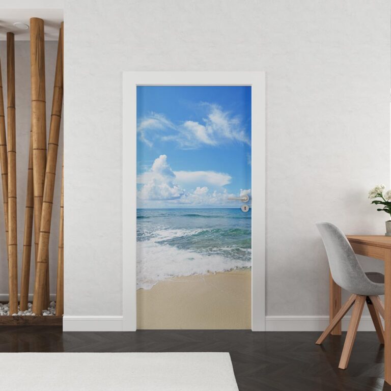 adesivo per porta mare spumeggiante