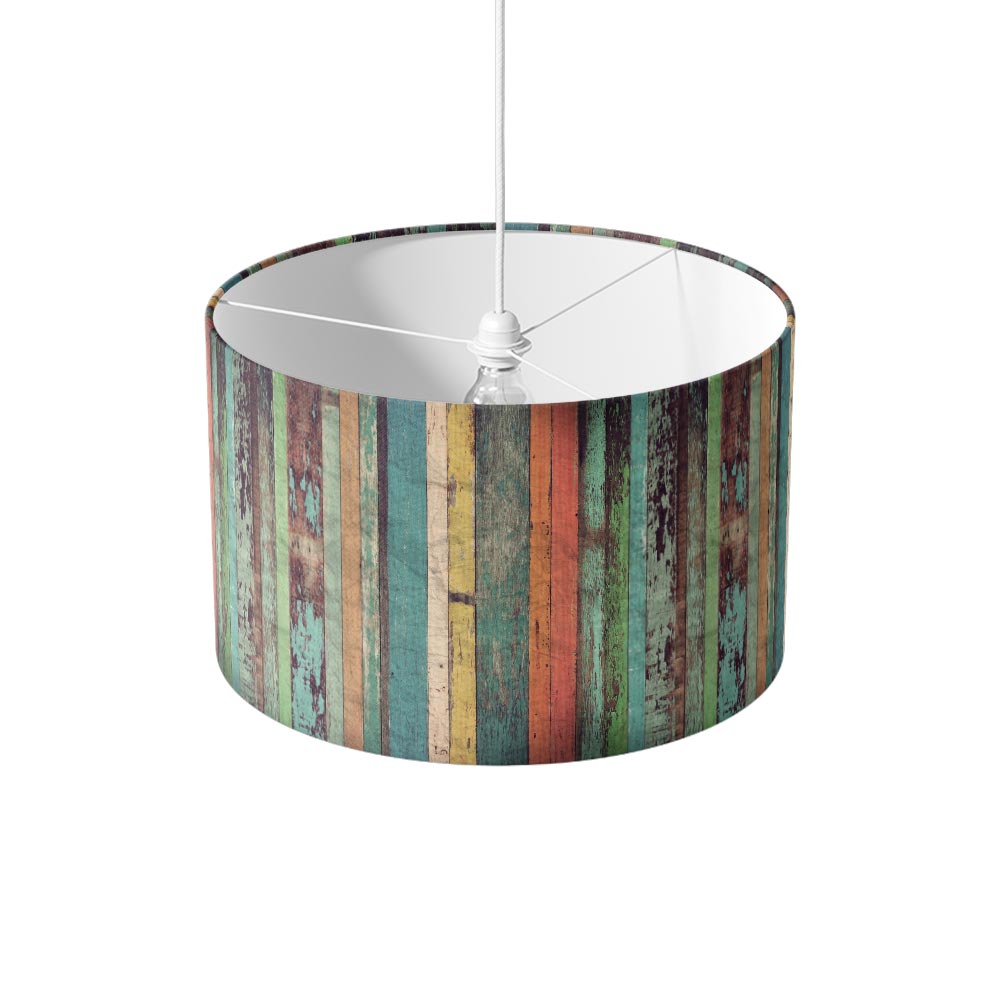 paralume legno retrò