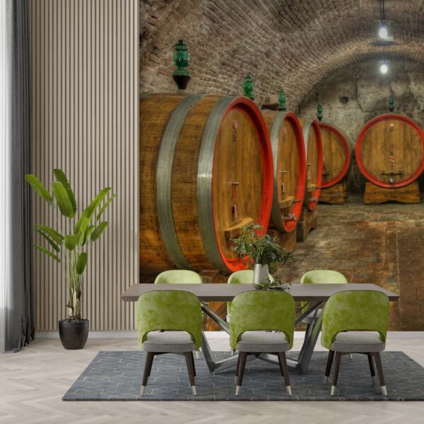 Carta da parati Botti di vino stanza