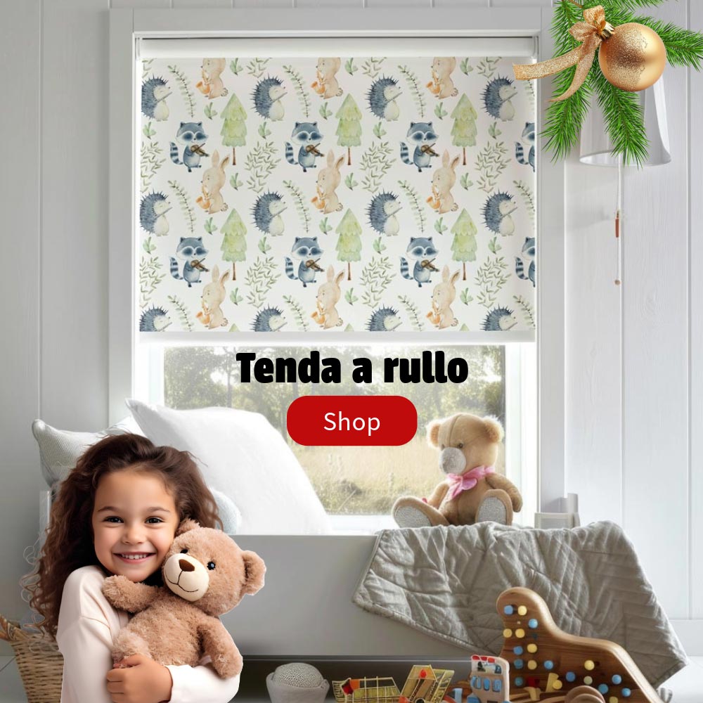 tenda a rullo banner natale