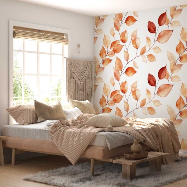 Carta da parati Foglie acquerello