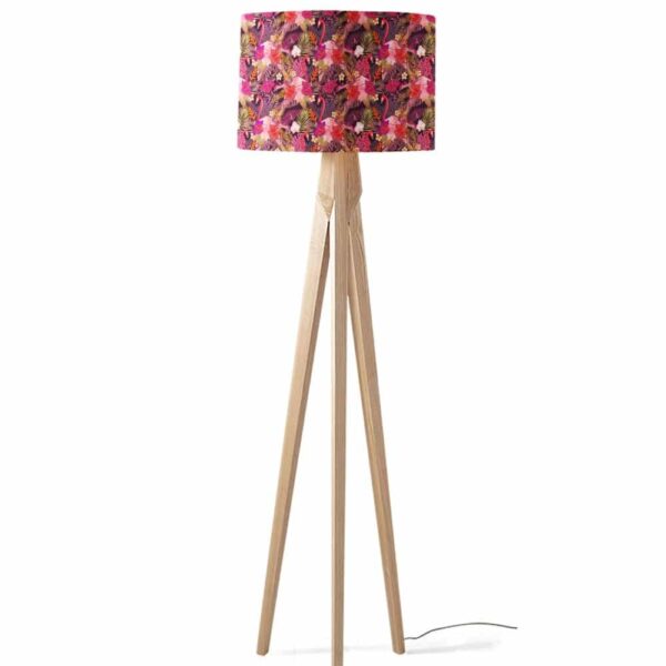 Paralume Fiori e fenicotteri