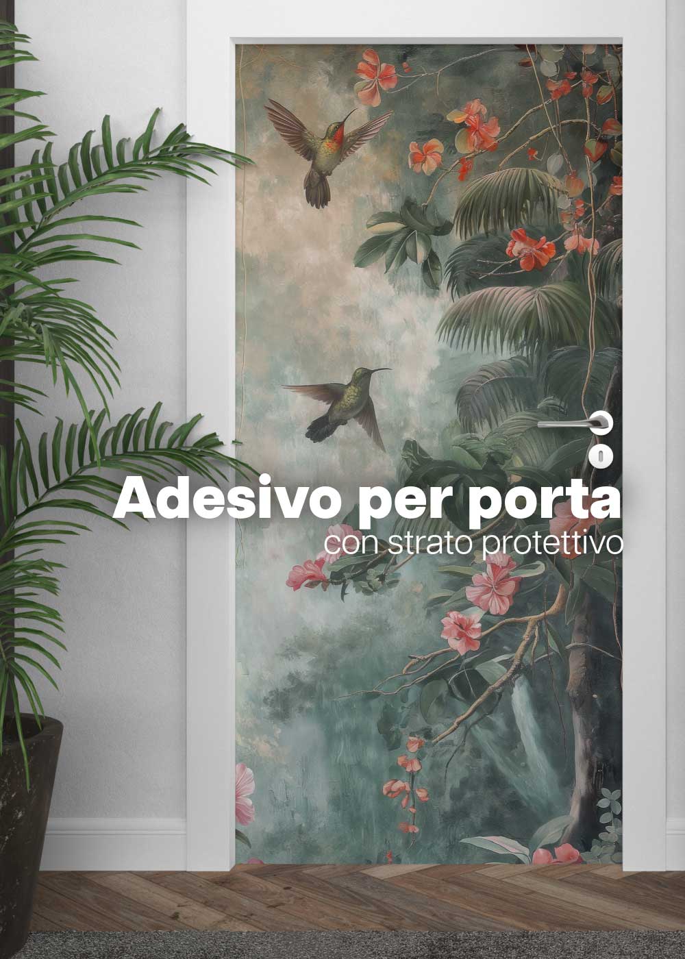 adesivo per porta banner