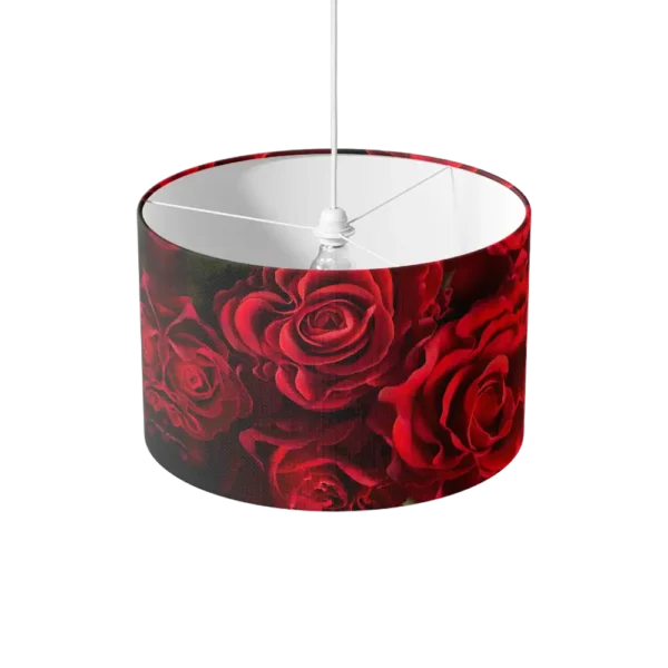 Paralume Rose rosse realistiche