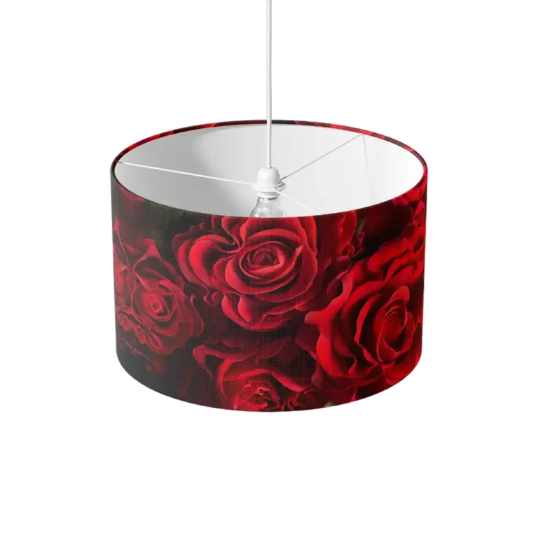 Paralume Rose rosse realistiche
