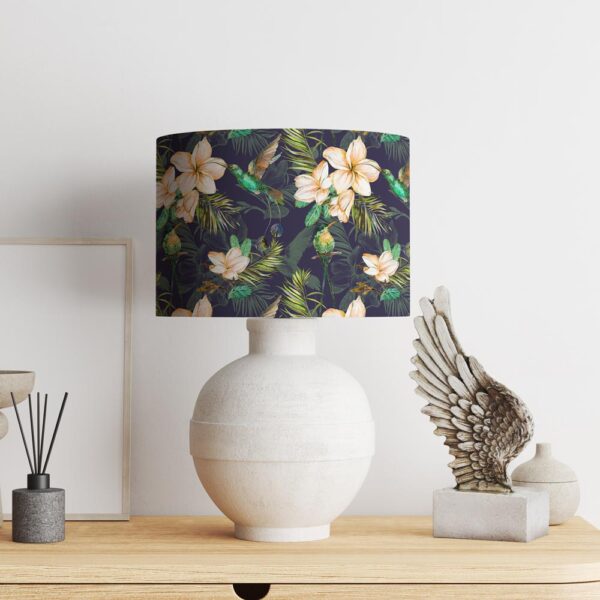 Paralume Momotido con fiori