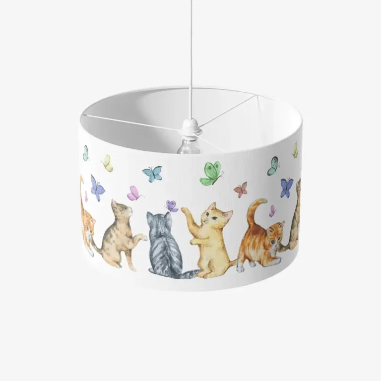 Paralume Farfalle e gattini