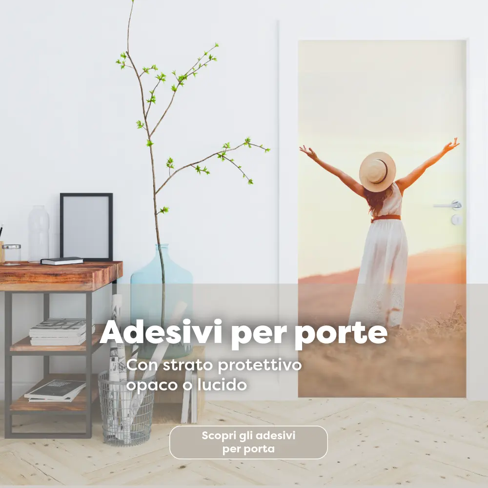Adesivo per porta banner